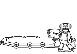 KU20402    Kubota Water Pump--- Replaces 15521-73033